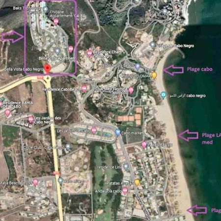 Complexe Bella Vista Cabo Negro Martil Mdiq Avec Piscines Plage Wifi Bagian luar foto