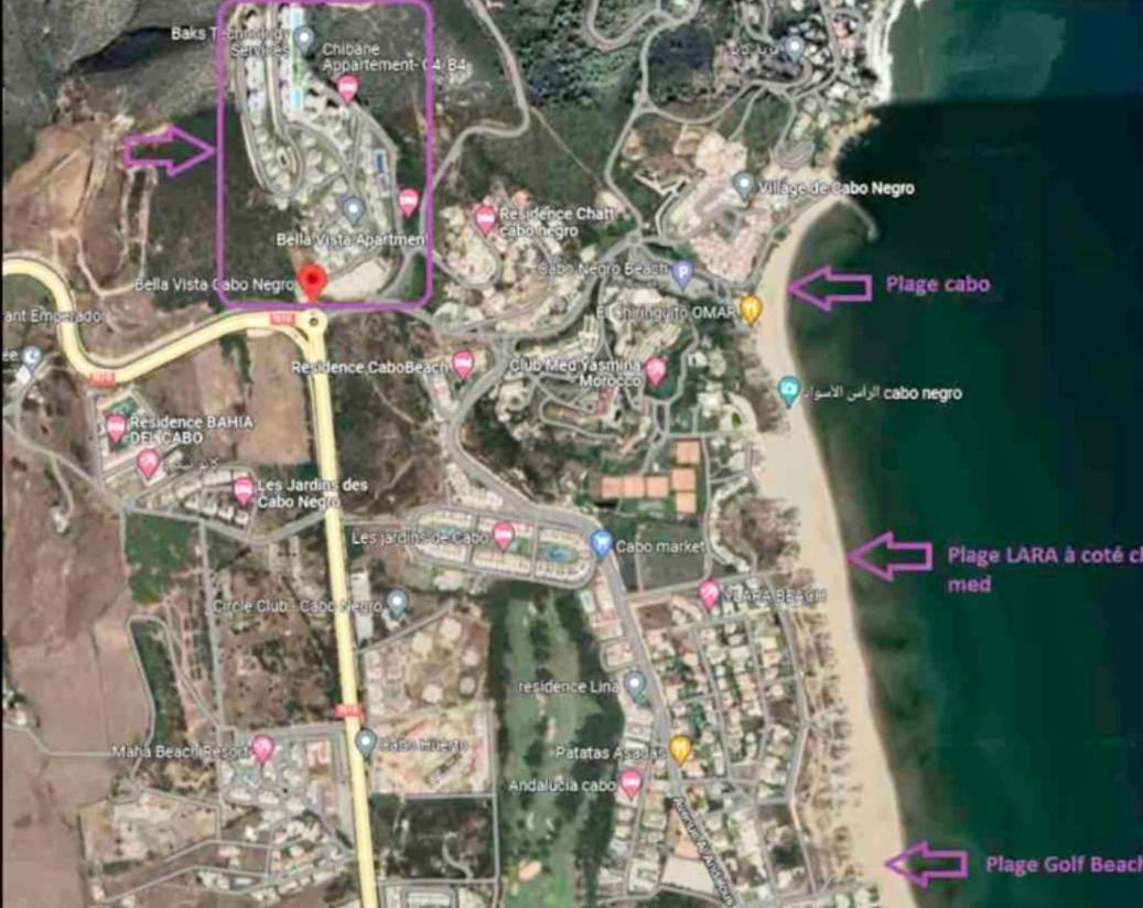 Complexe Bella Vista Cabo Negro Martil Mdiq Avec Piscines Plage Wifi Bagian luar foto